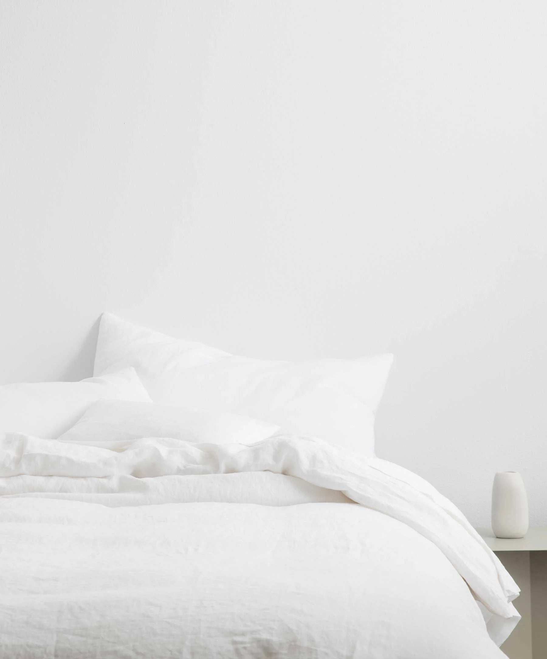 Cultiver - Linen Duvet Cover - White - King