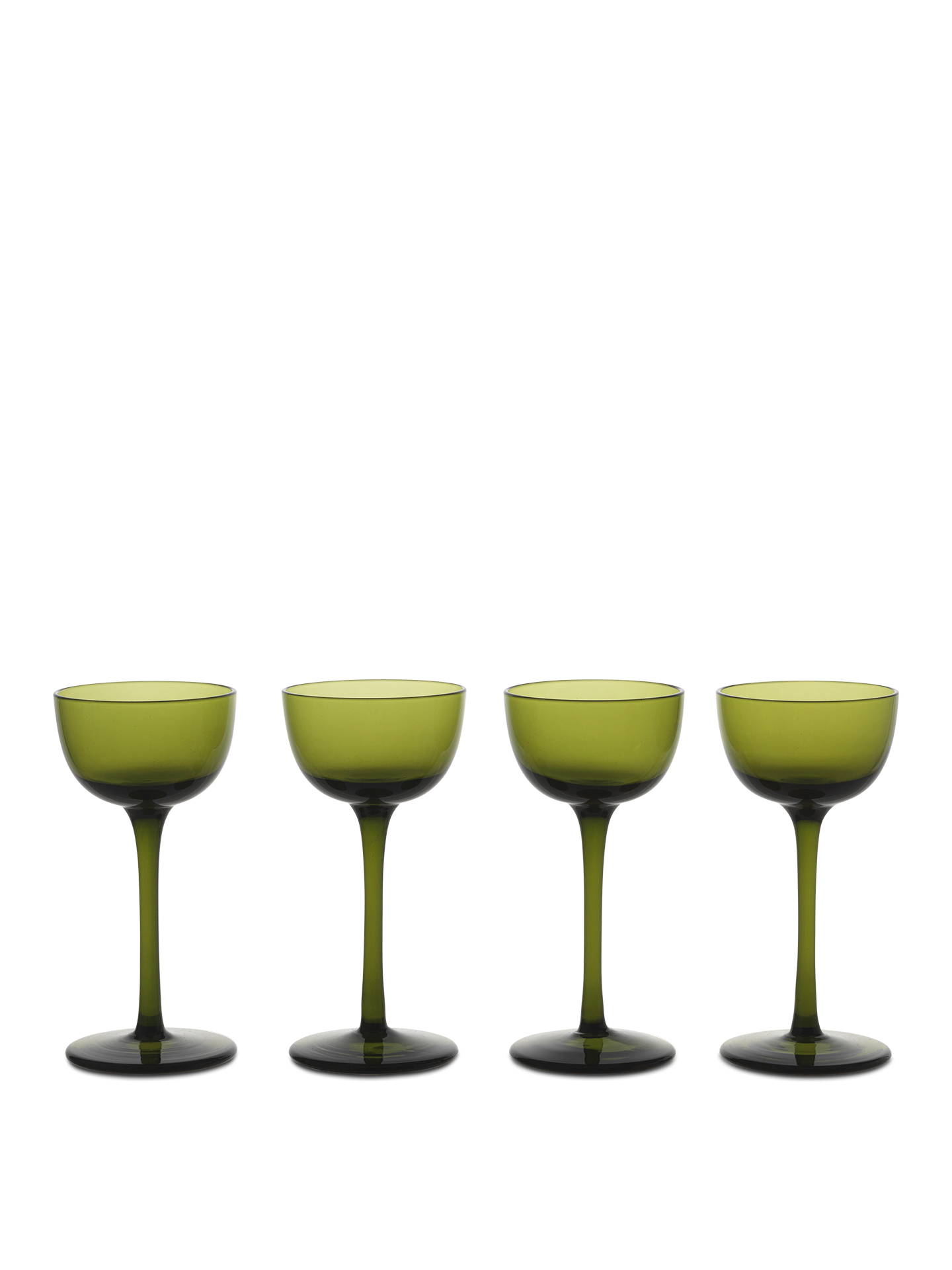 Ferm Living Host Liqueur Glasses - Set of 4 - Moss Green