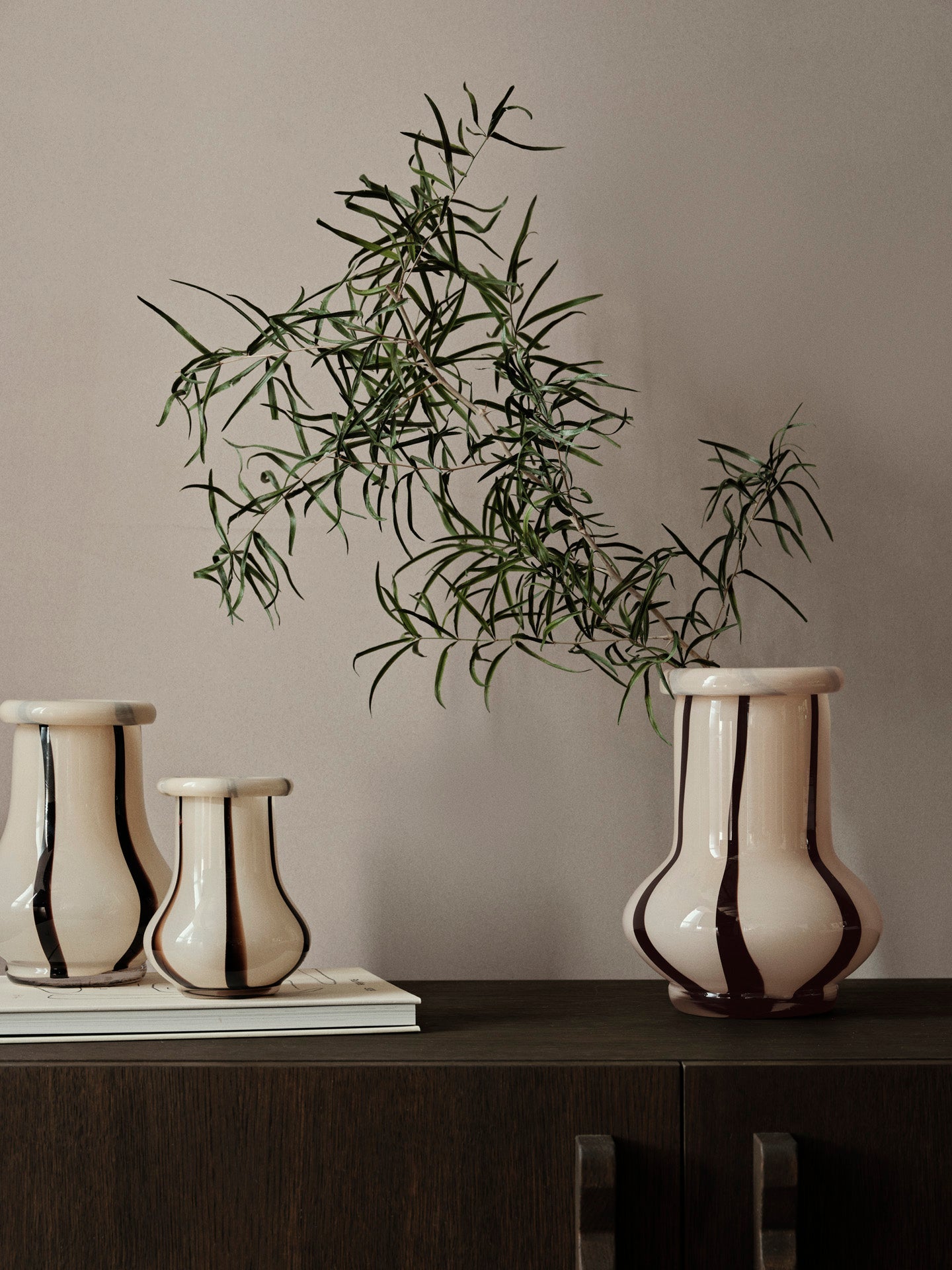 Ferm Living Riban Vase - H24 - Cream