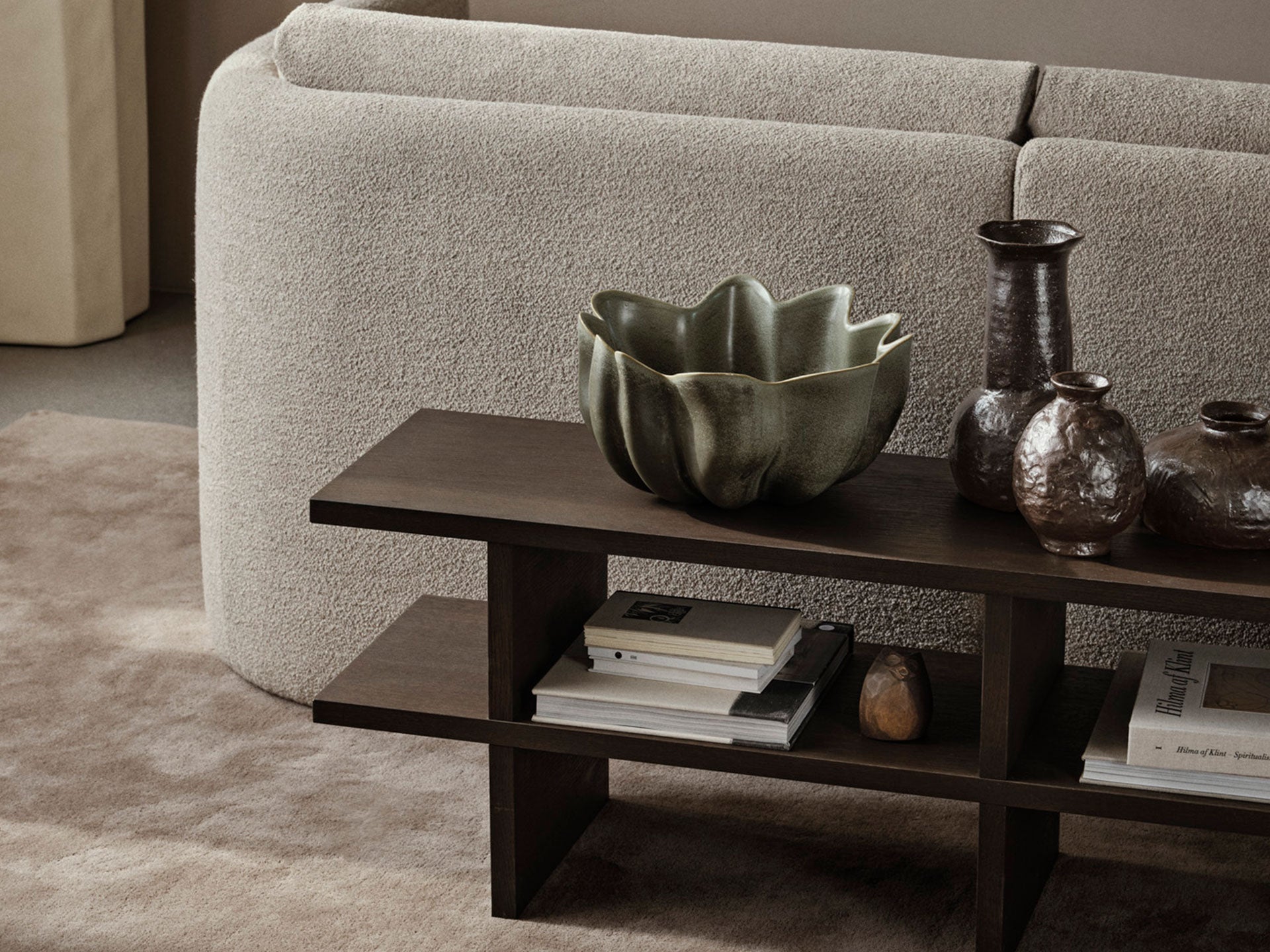 Ferm Living Kona Bench - Dark Stained Oak