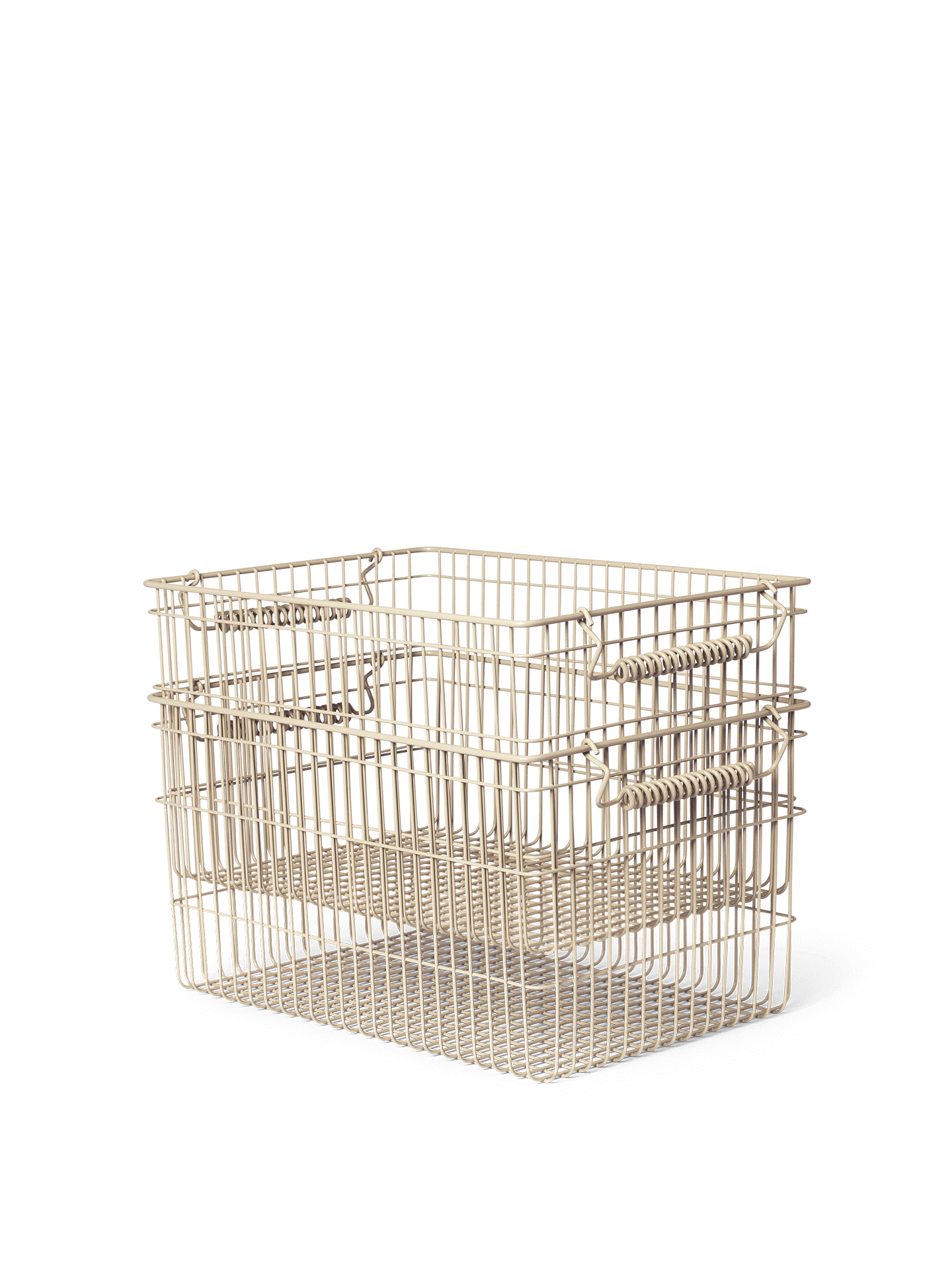 Cala Stackable Baskets - Set of 2 - Cashmere