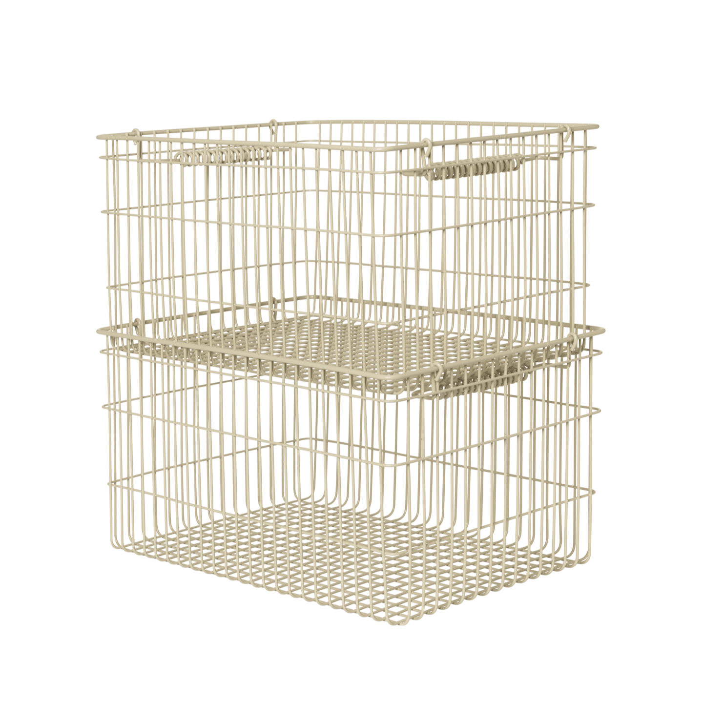 Ferm Living Cala Stackable Baskets - Set of 2 - Cashmere