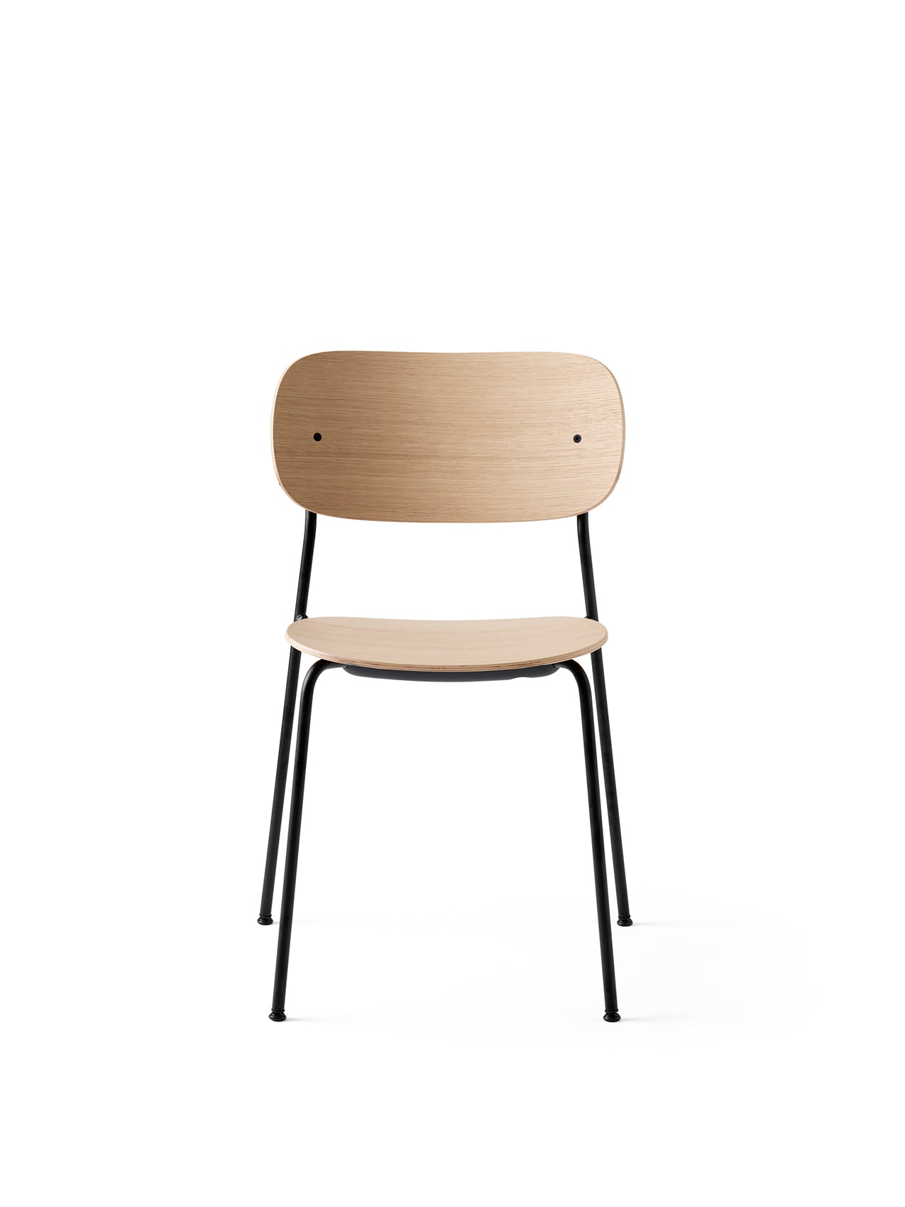 AUDO - Co Dining Chair - Black steel, Veneer