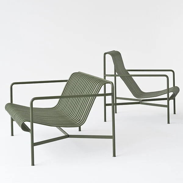 HAY - Palissade Lounge Chair - High - Olive
