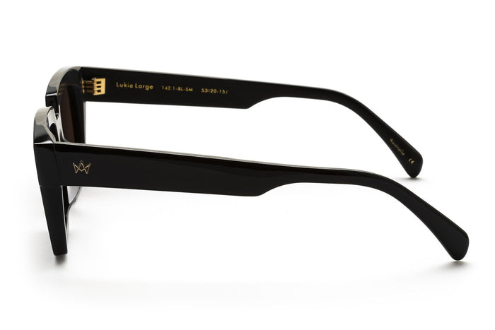 AM Eyewear - Lukie Large Polarised - Black