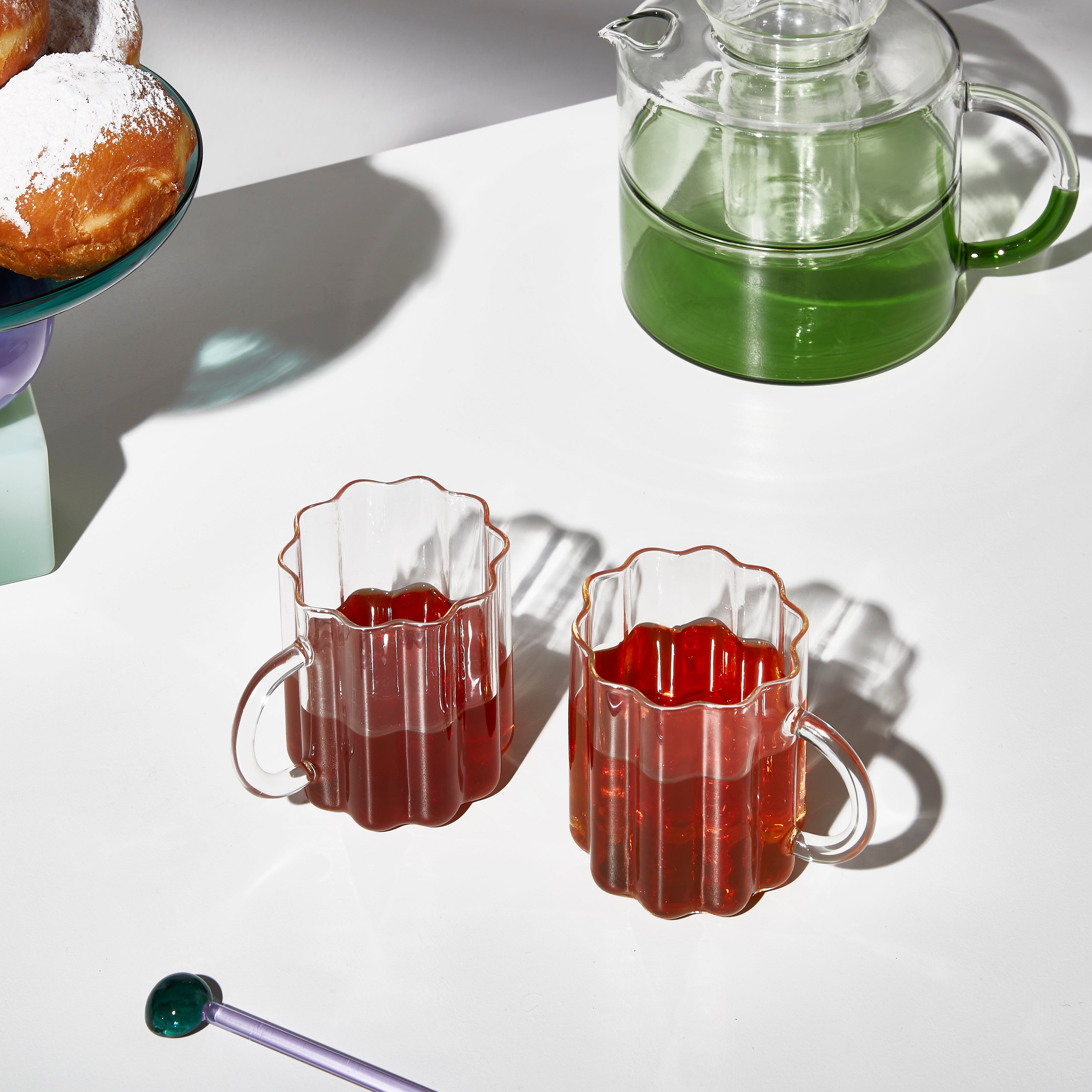 FAZEEK Two x Wave Mugs - Clear