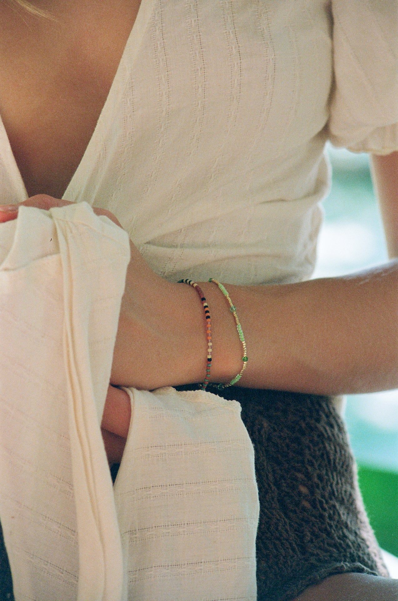 ANNI LU - Clemence Bracelet - Neon Green