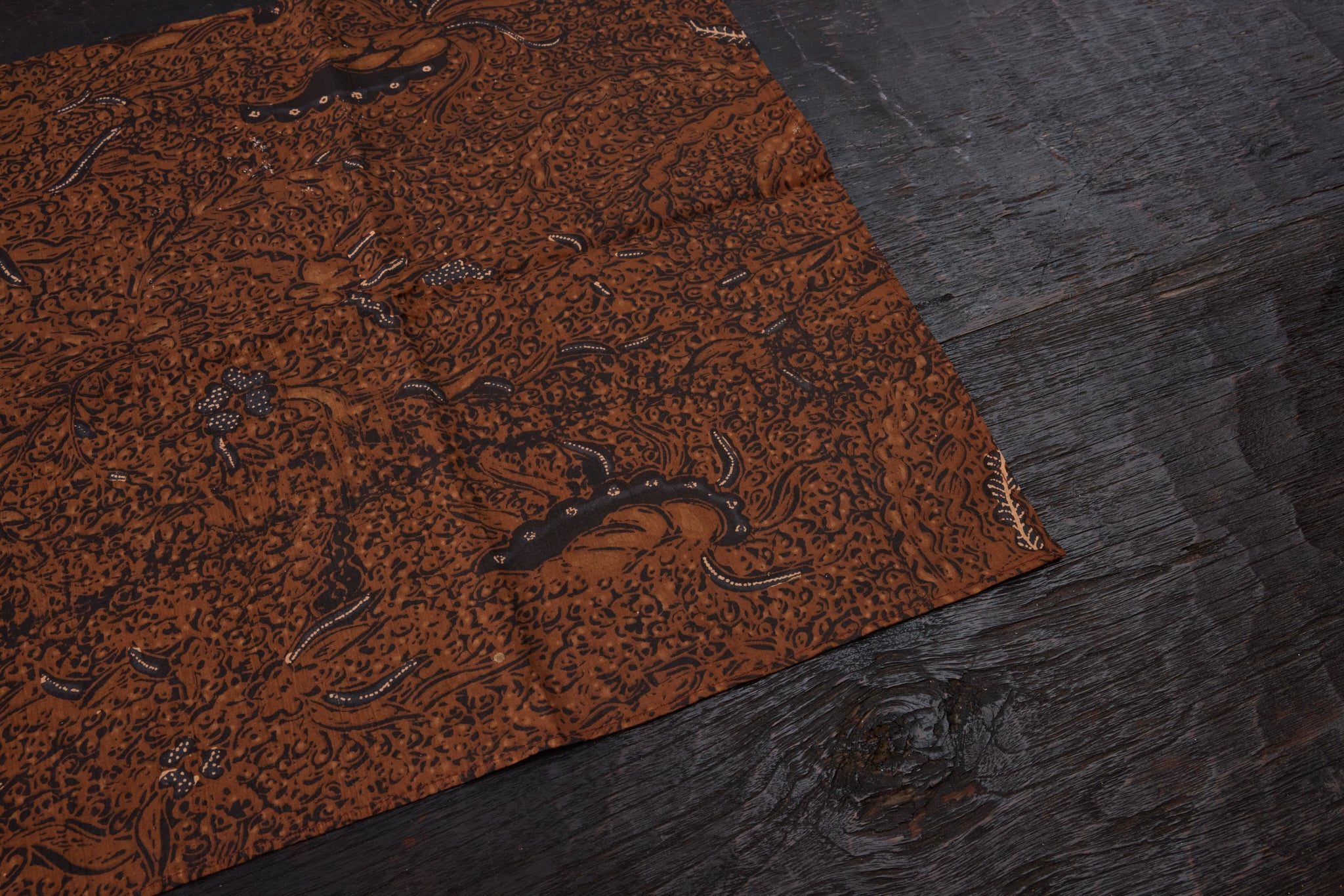 batik placemats rust set 4