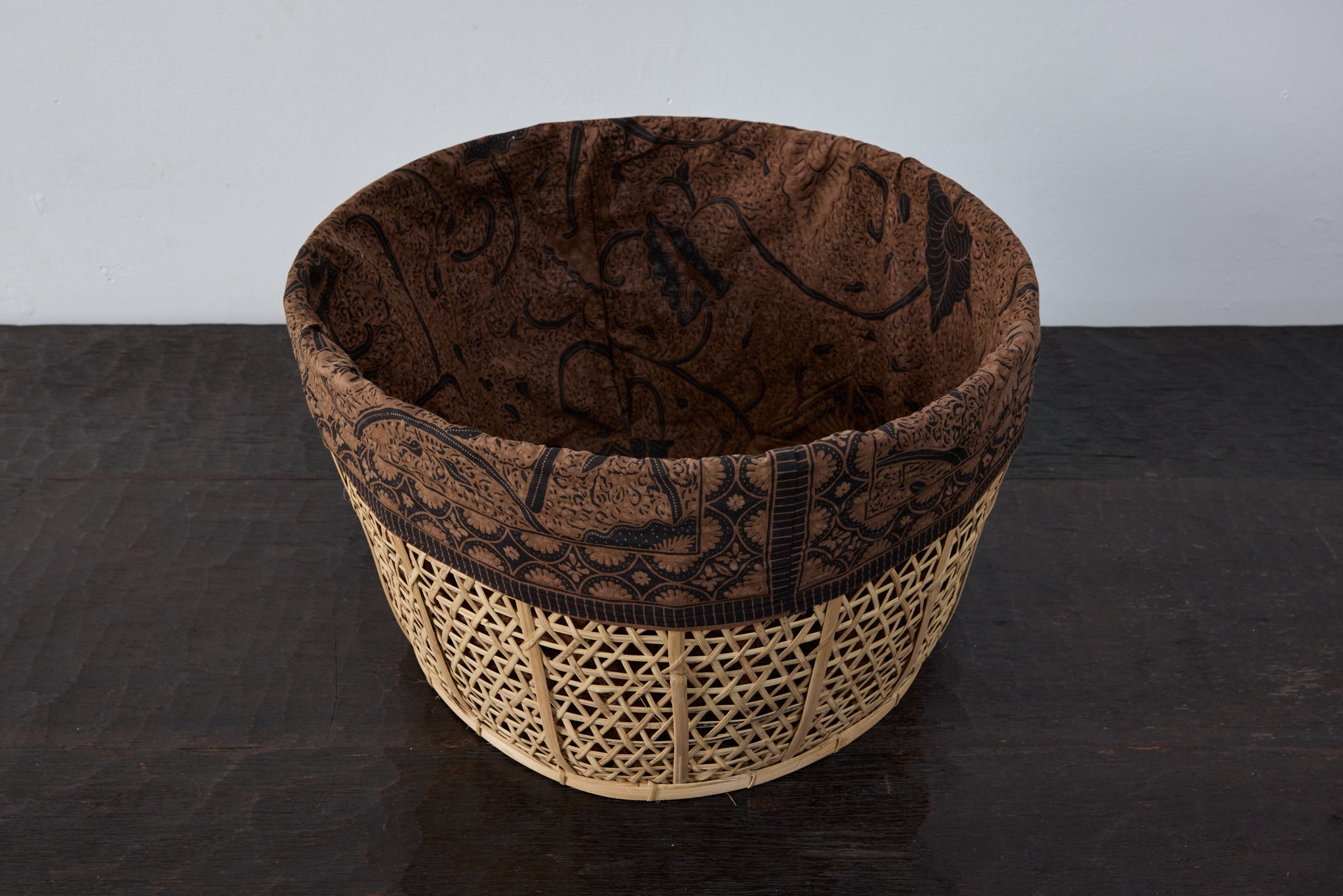 Hand Woven wash basket - (batik liner not included)