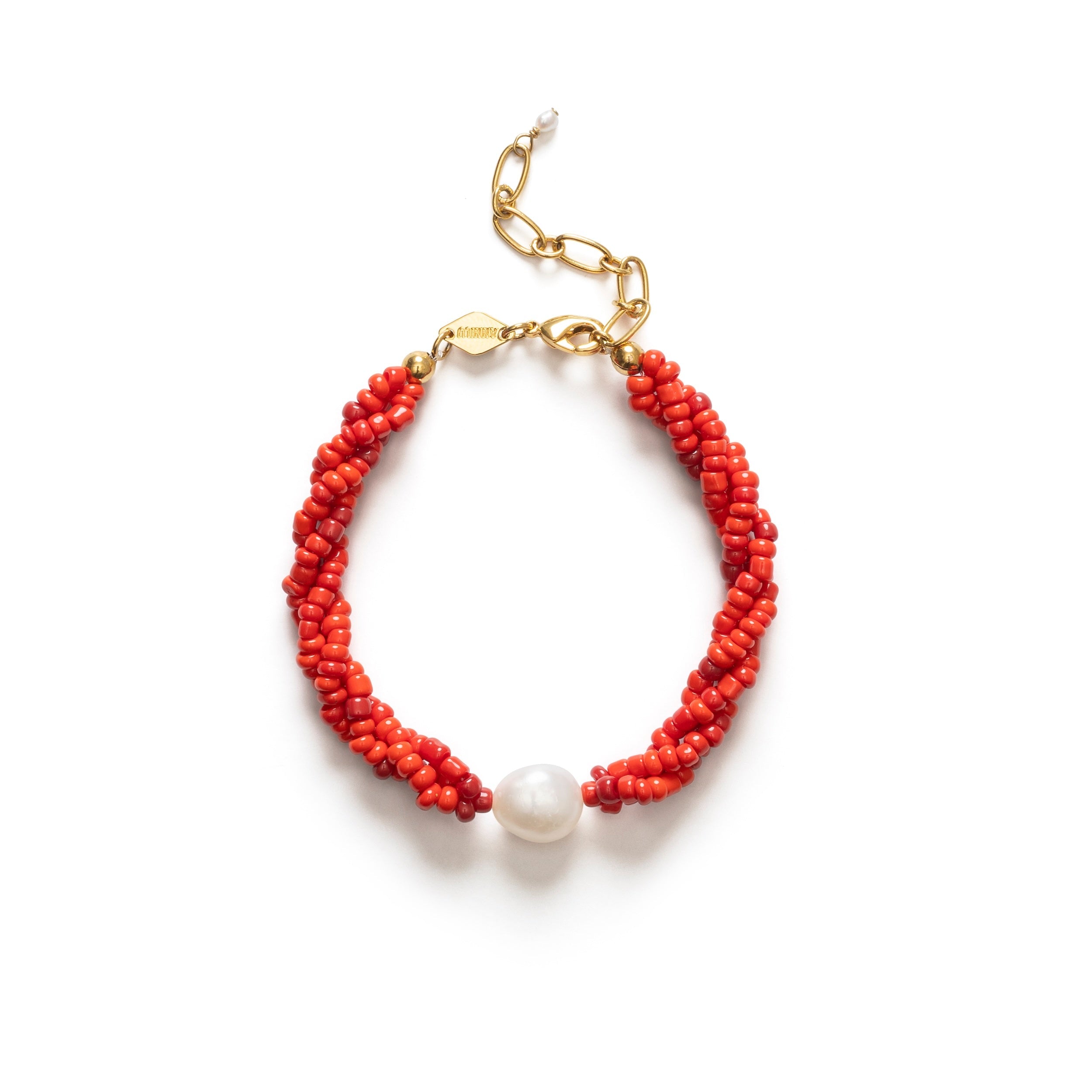 ANNI LU - Scarlet Wave Bracelet - Bright Red