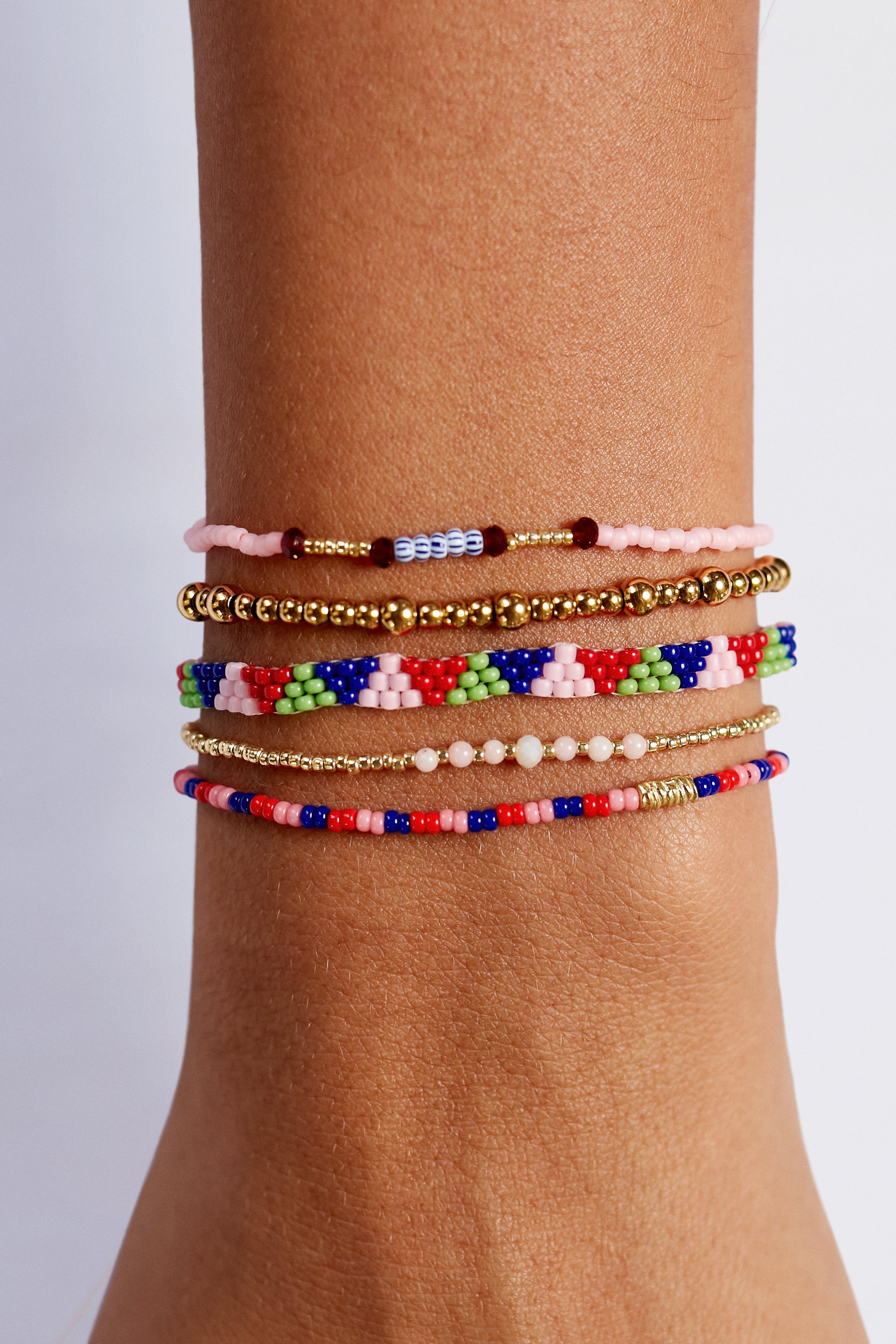 ANNI LU - Peppy Bracelet - Rouge Blush