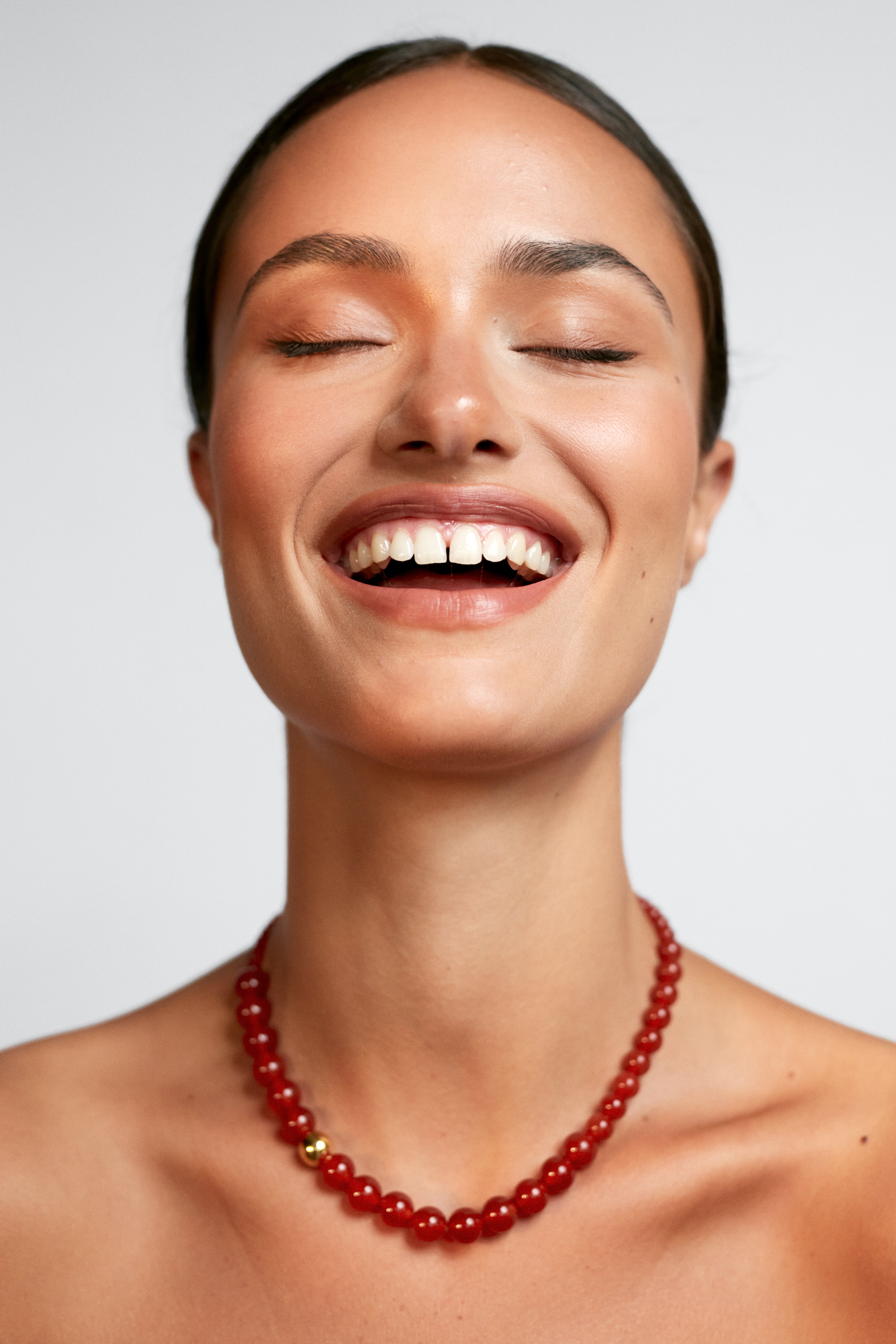 ANNI LU - Float Necklace - Red Jade