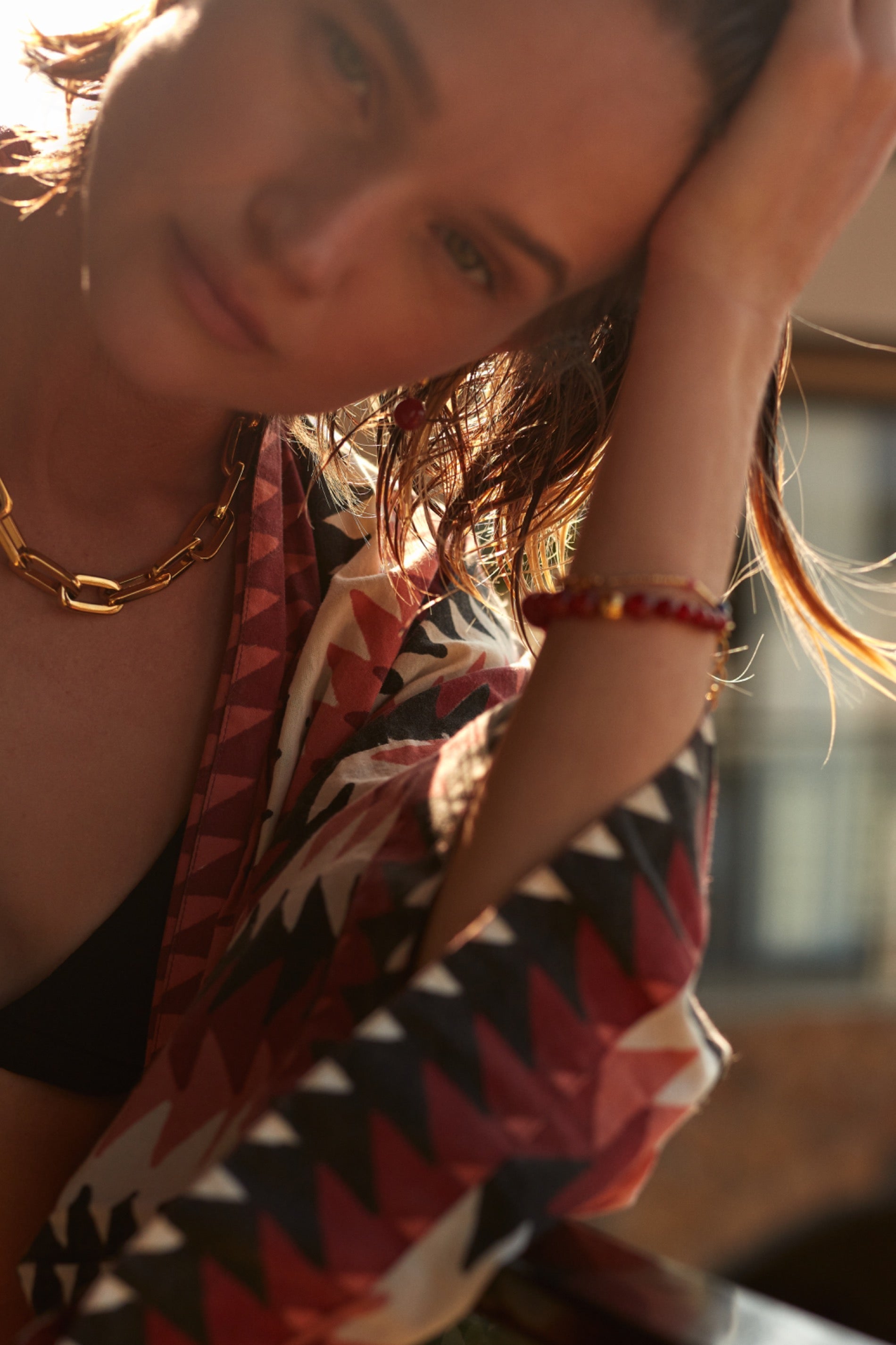 ANNI LU - Scarlet Wave Bracelet - Bright Red