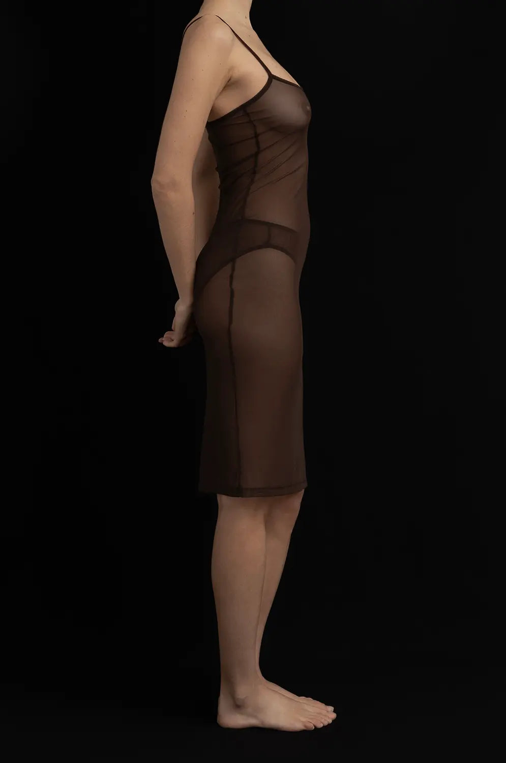 Kye Intimates - Overlay Slip Dress - Cocoa