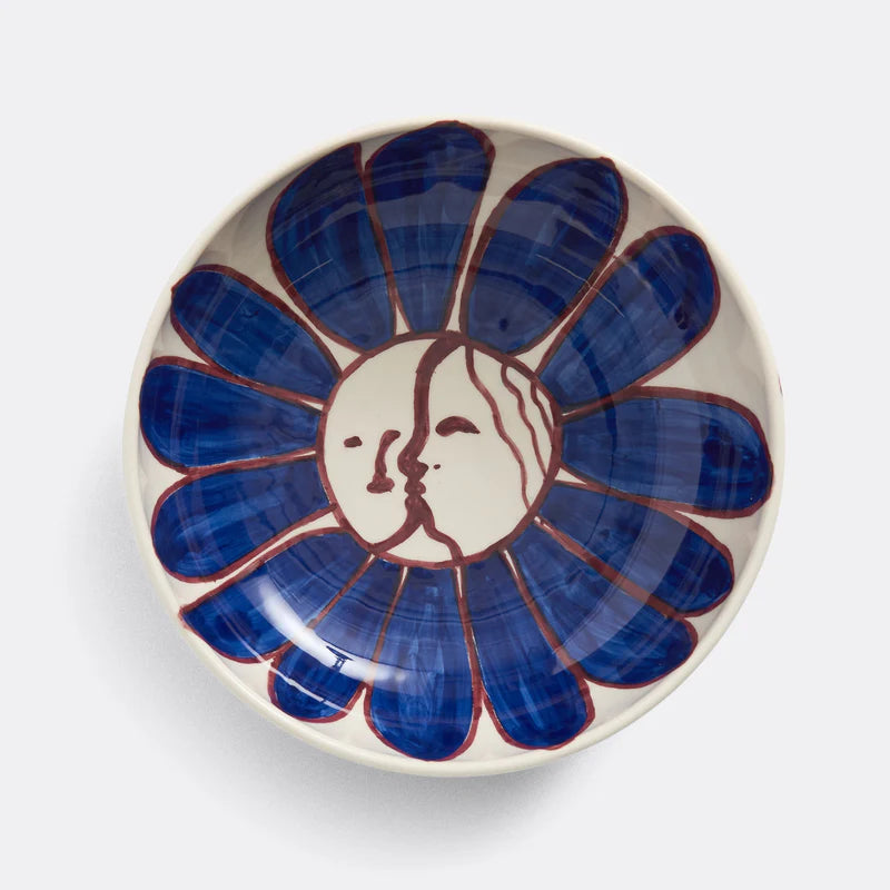 HAY - La Pittura Bowl Deep Blue Flower 18cm