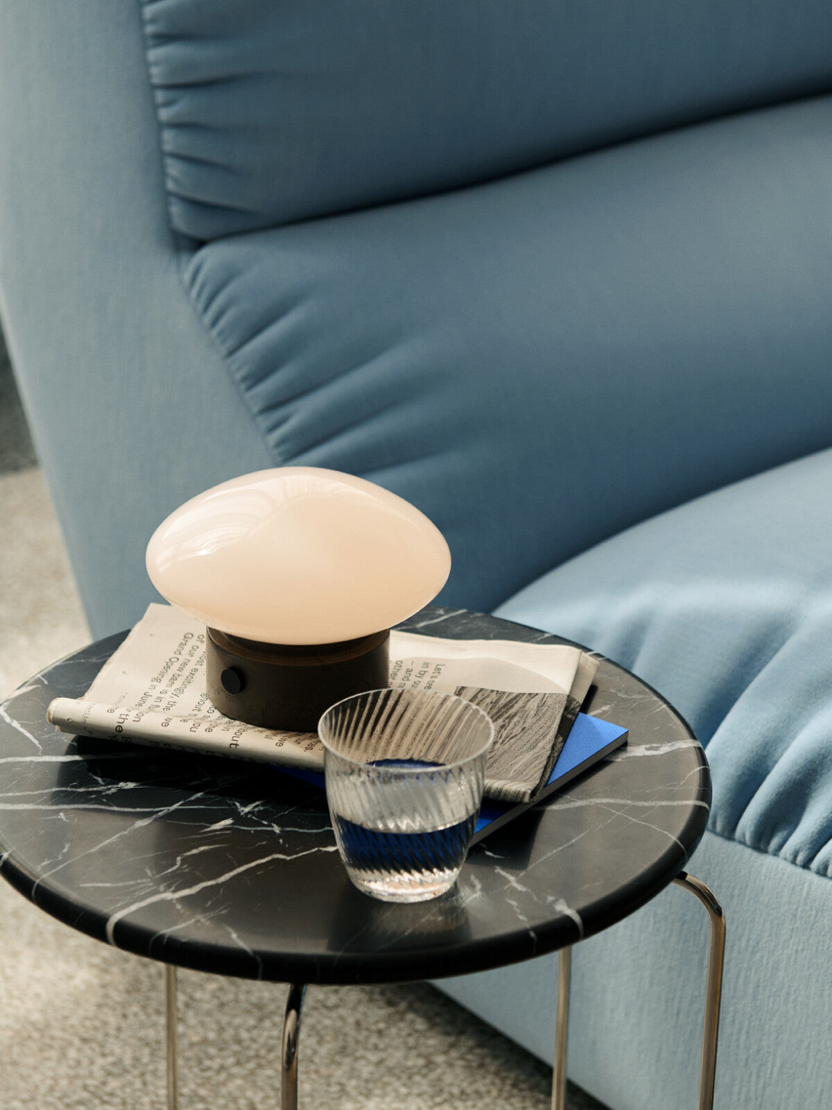 &Tradition - Wire Stool with Marble Top VP11 Verner Panton 1981
