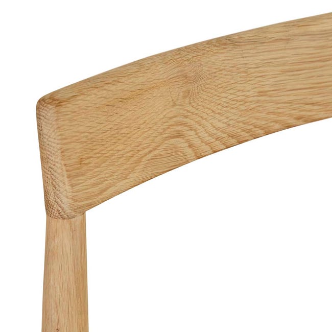Tori Dining Chair - Frost Boucle - Light Oak