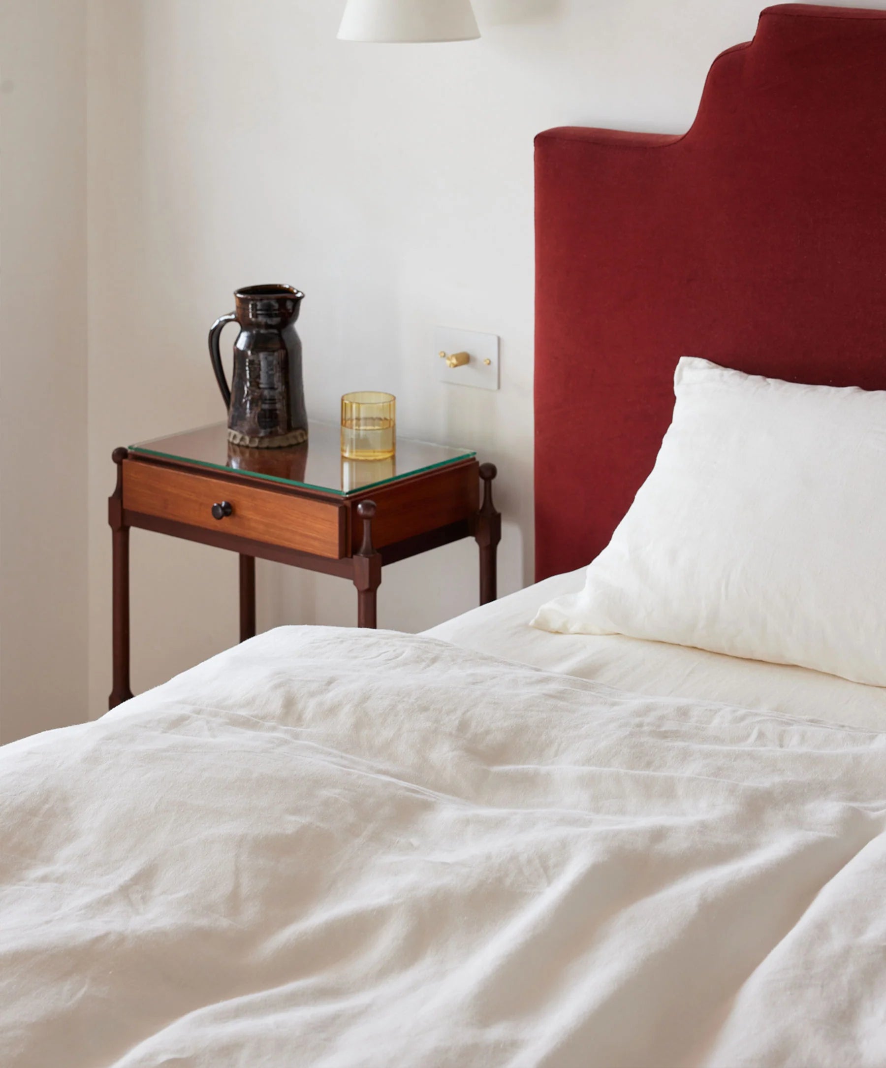 Cultiver - Linen Flat Sheet with Border - Ivory