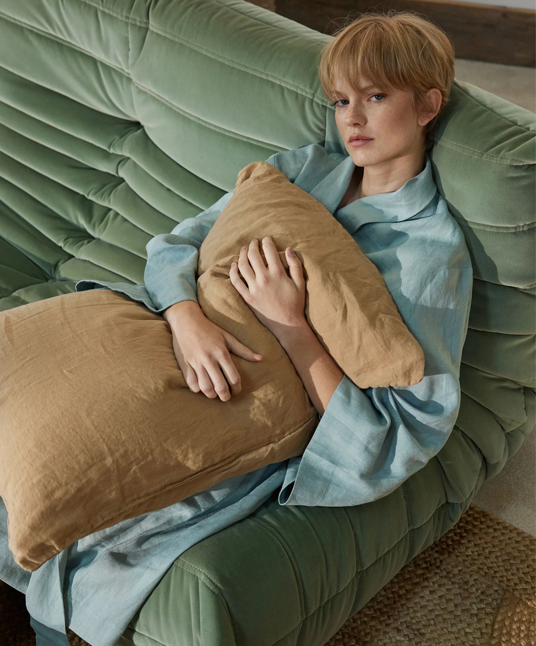 Cultiver - Set of 2 Linen Pillowcases - Sand