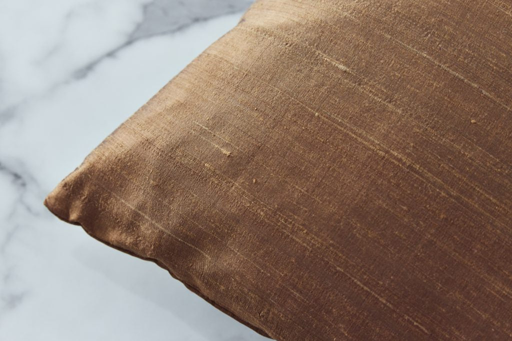 Copper Silk Cushion