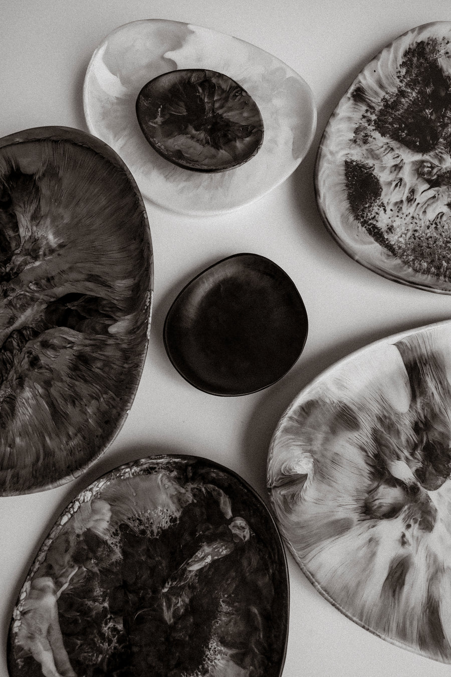 Dinosaur Designs - Large Pebble Platter - Chalk Swirl