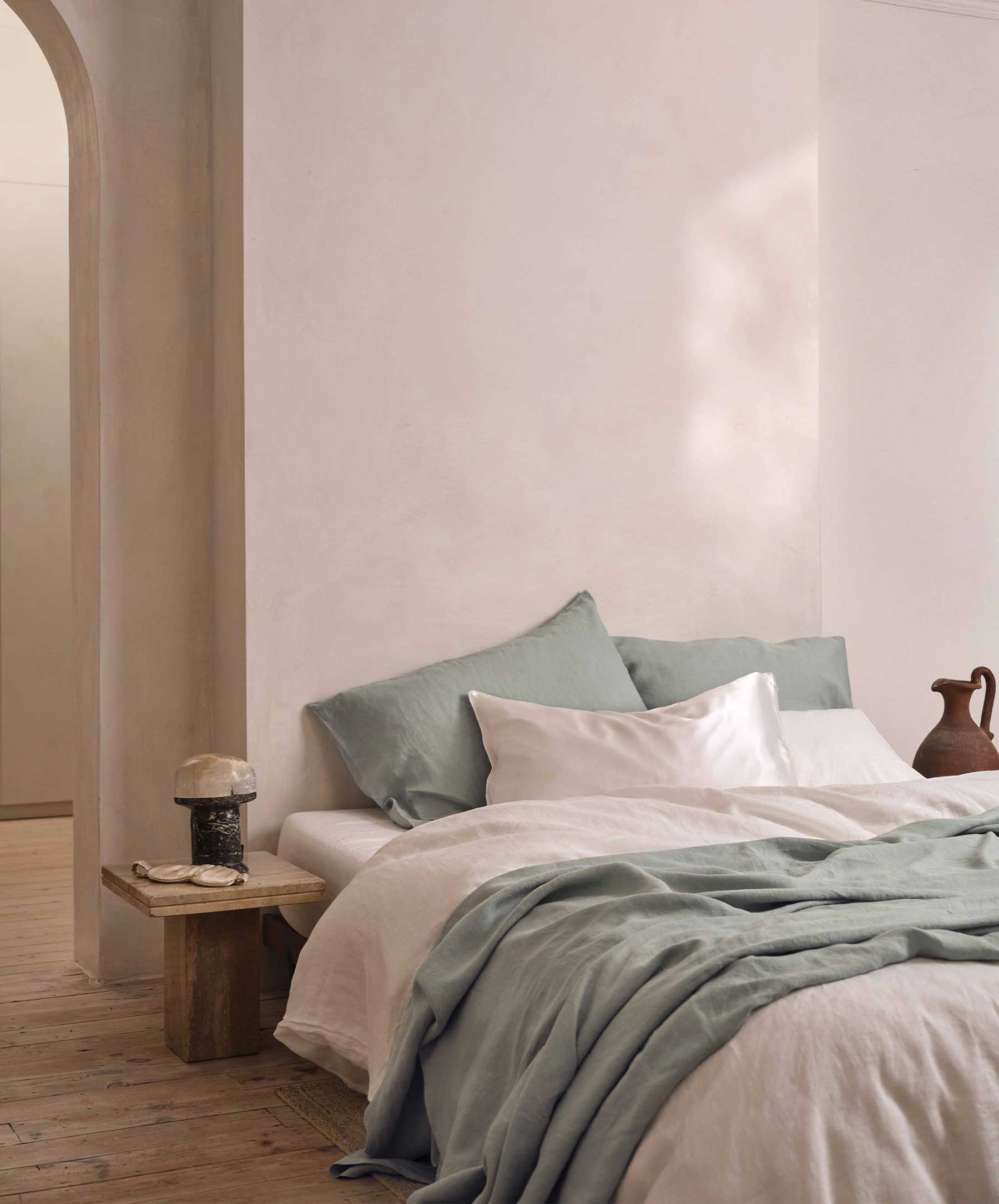 Cultiver - Linen Duvet Cover - White - King