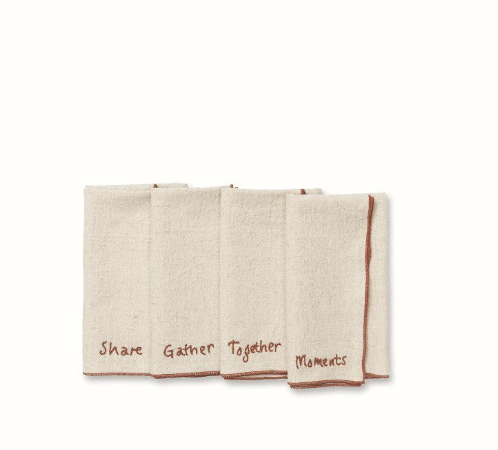 Ferm Living - Occasion Napkins - Set of 4 Natural