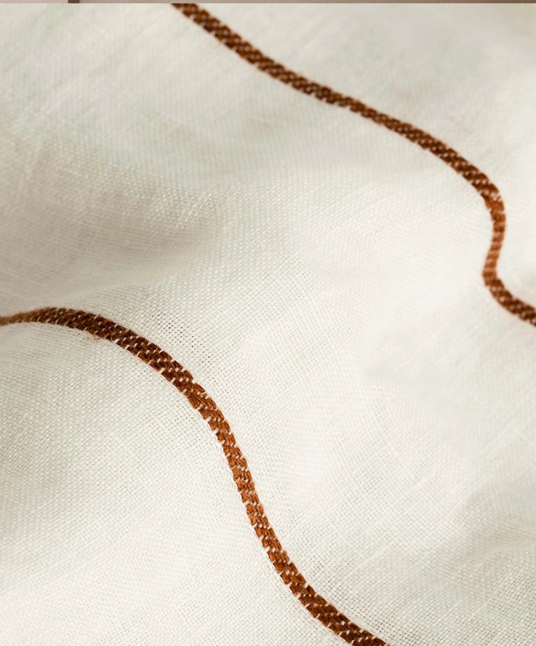 Cultiver - Linen Duvet Cover - Cedar Stripe - Queen