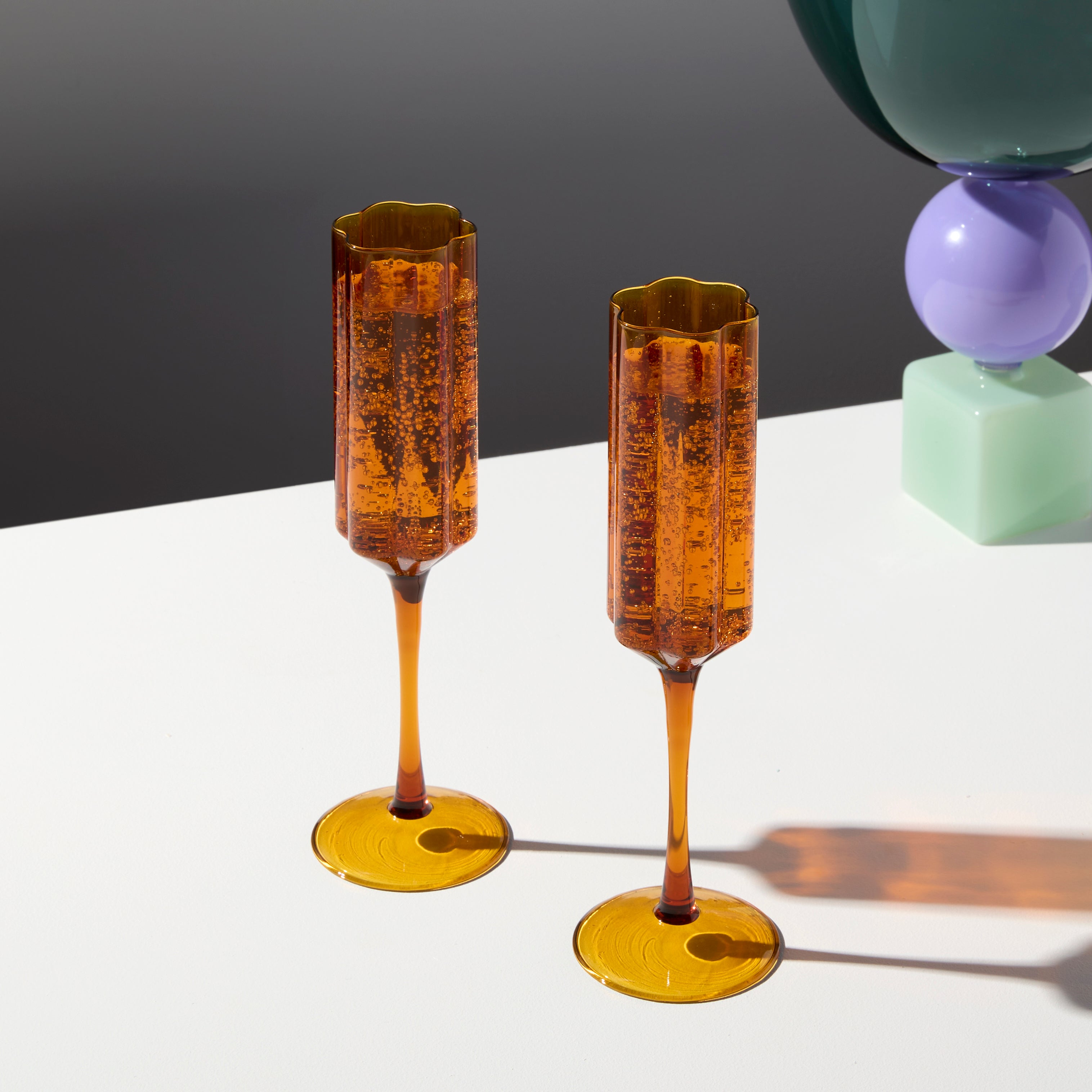 FAZEEK Two x Wave Flutes - Amber