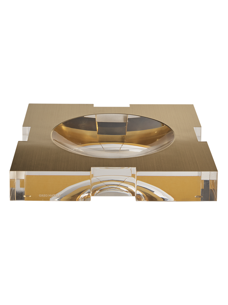 GREG NATALE - Carter Acrylic Bowl Brushed - Gold