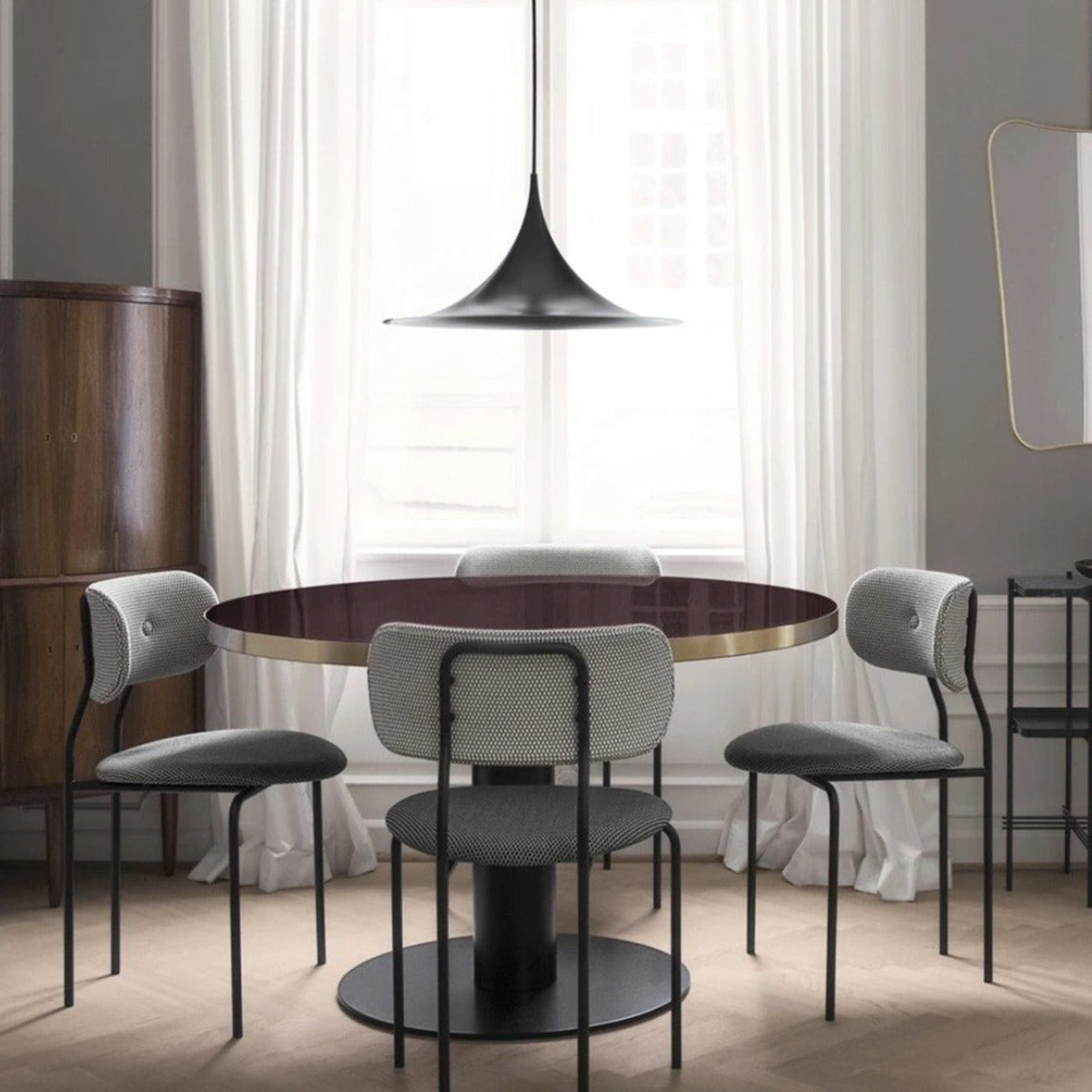 GUBI - Semi Pendant 60cm - Black Semi Matt