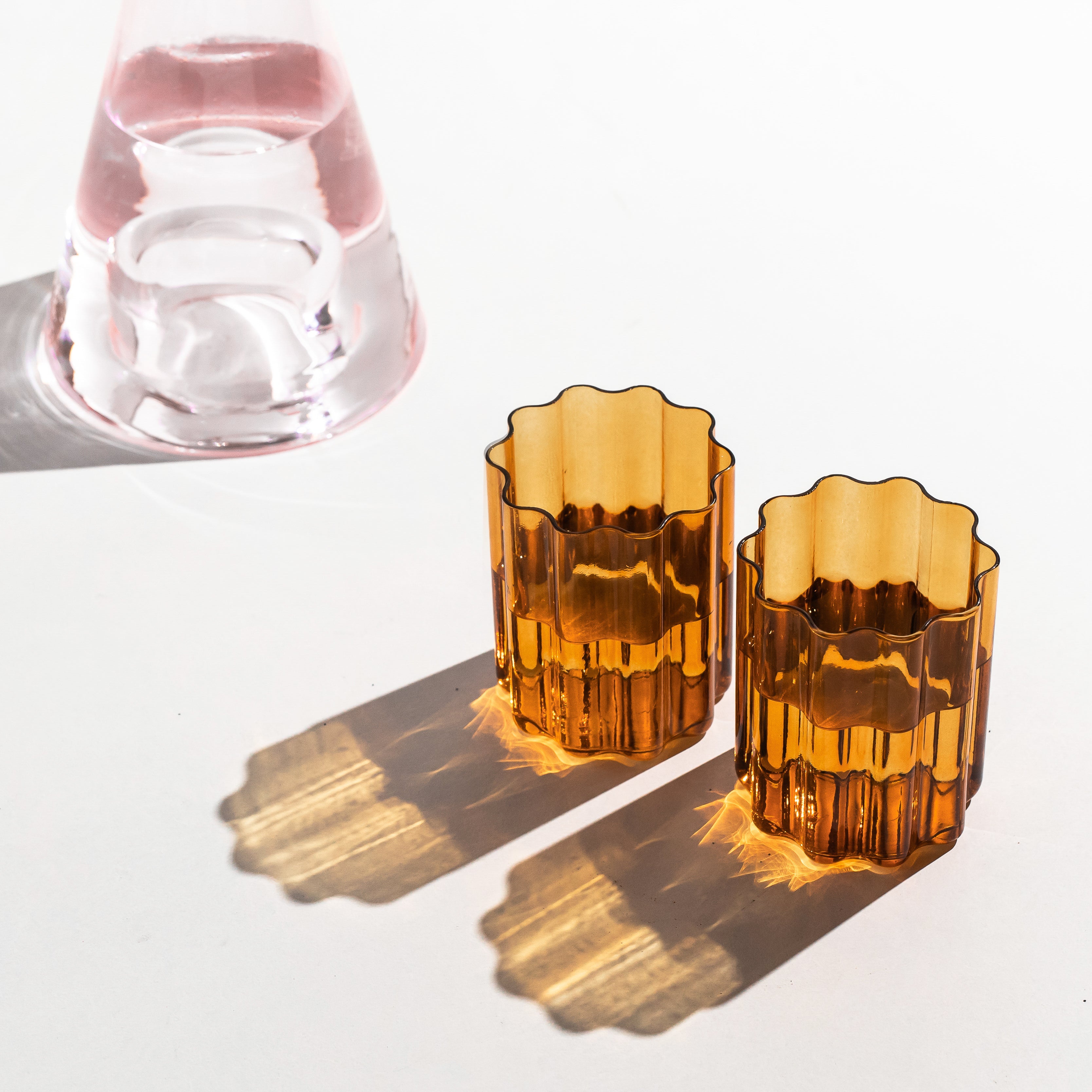 FAZEEK Two x Wave Glasses - Amber