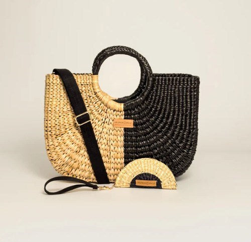 Gran Fiesta Tote Deluxe Set - Half Black Half Natural