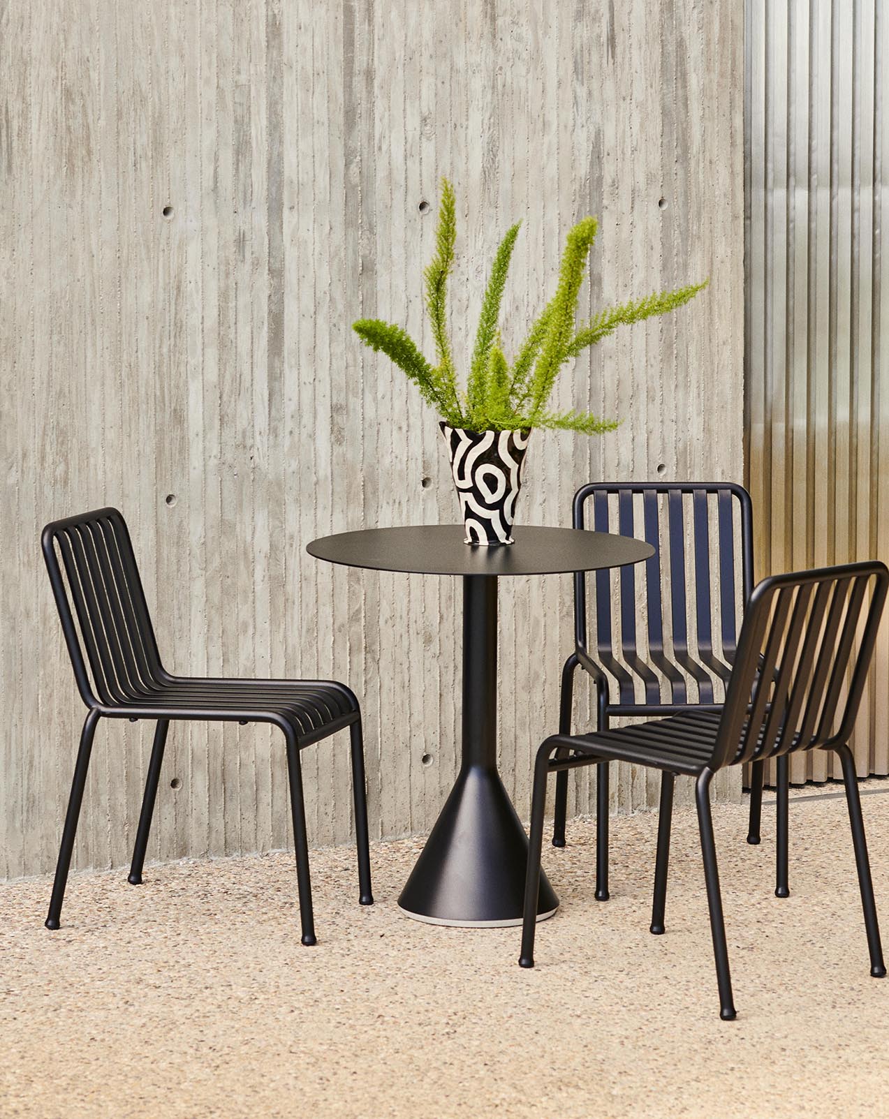 HAY - Palissade Cone Table 70cm - Anthracite