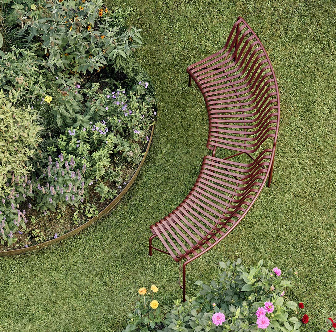 HAY - Palissade Park Dining Bench In - Iron Red