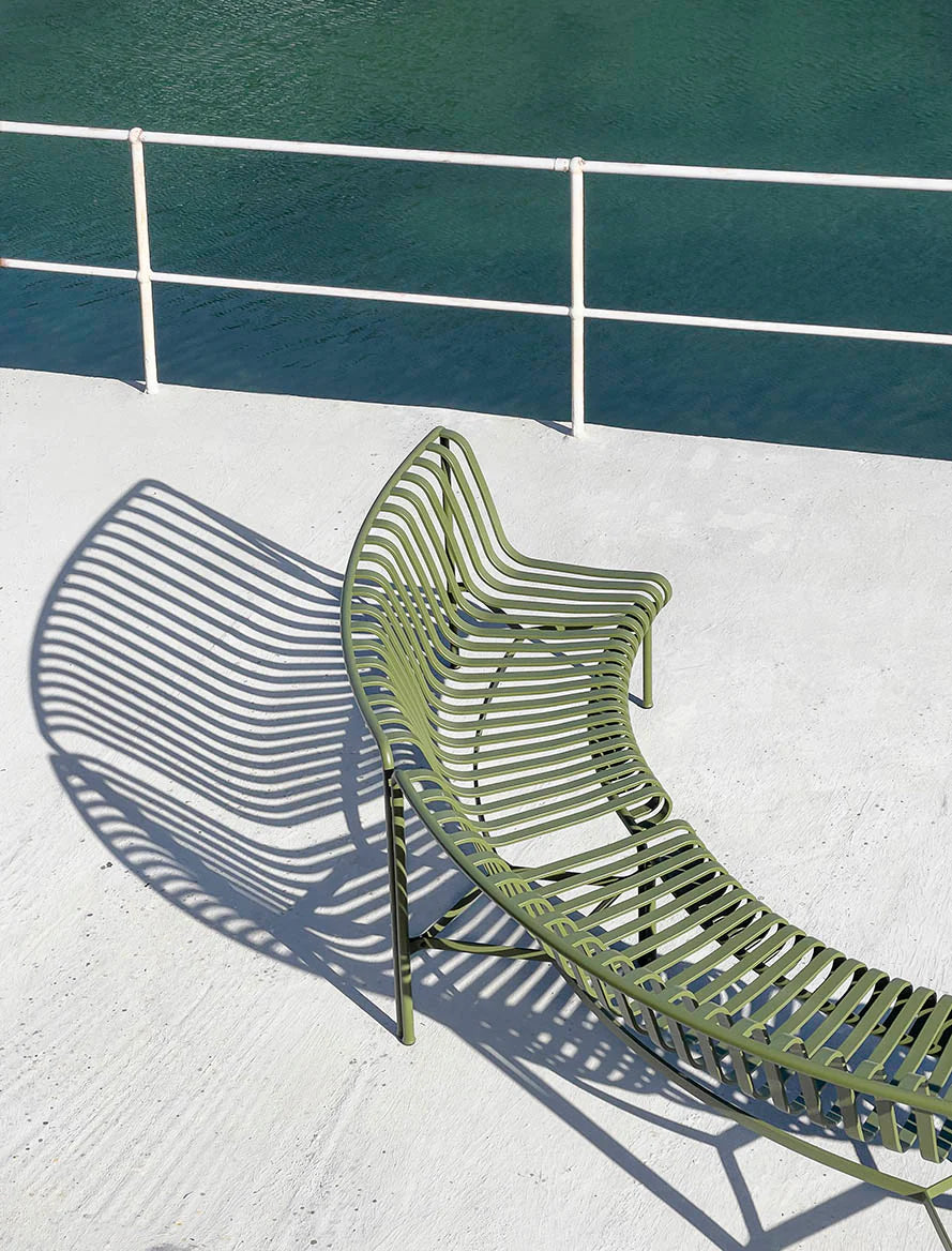 HAY - Palissade Park Dining Bench In - Olive