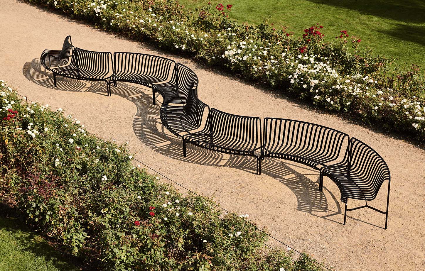 HAY - Palissade Park Dining Bench In - Anthracite