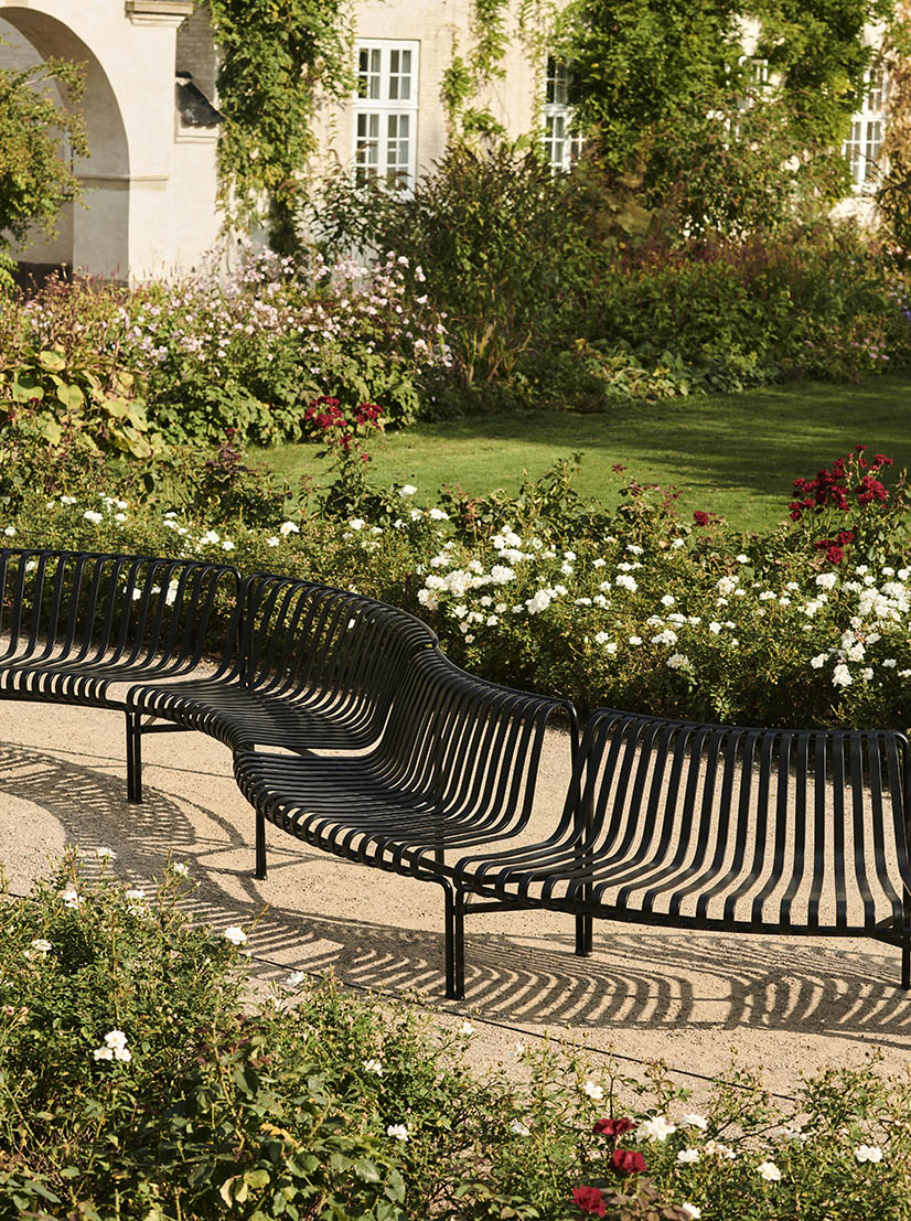 HAY - Palissade Park Dining Bench Out - Anthracite