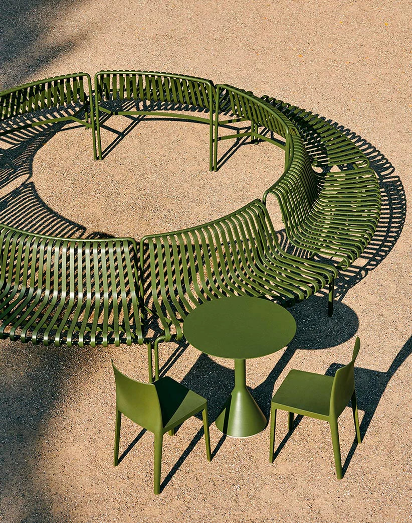 HAY - Palissade Park Dining Bench Out - Olive