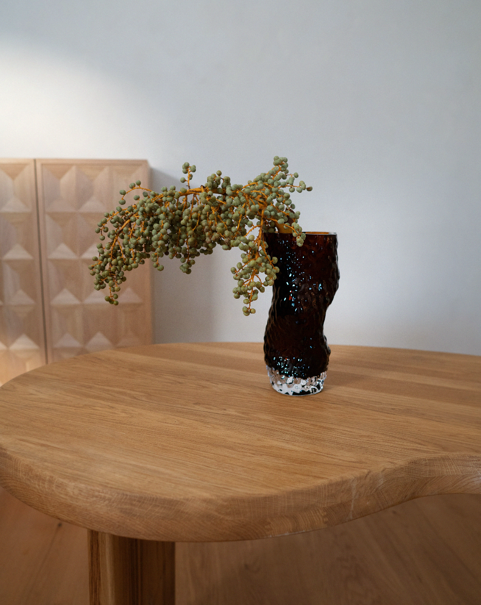 Hein Studio - Ostrea Rock Glass Vase - Rust