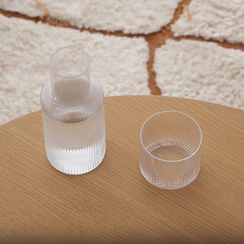 Ferm Living - Ripple small Carafe Set - Clear