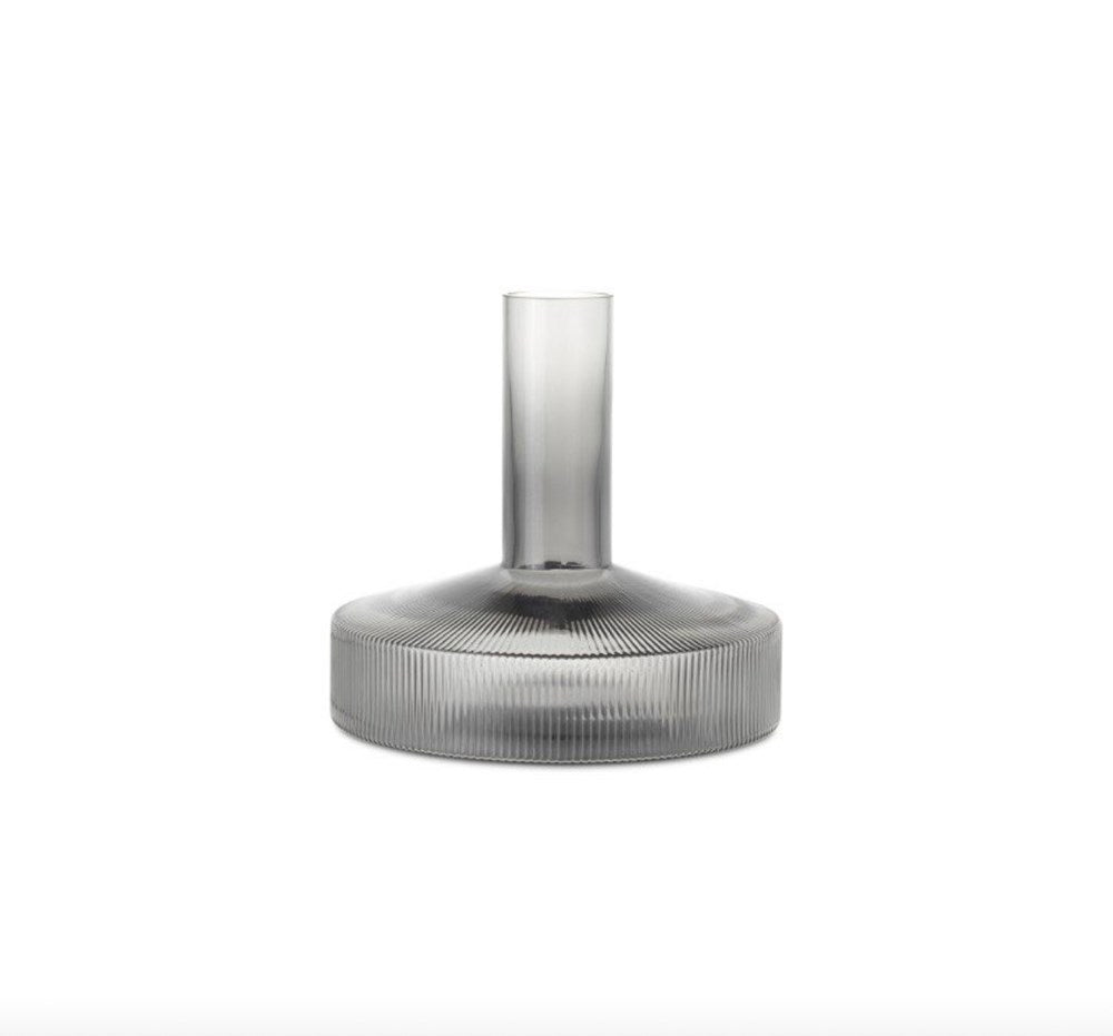 Ferm Living - Ripple Wine Carafe - Smoked Grey
