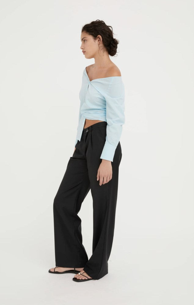 Hyde & Stone - Ines Wool Trouser - Black