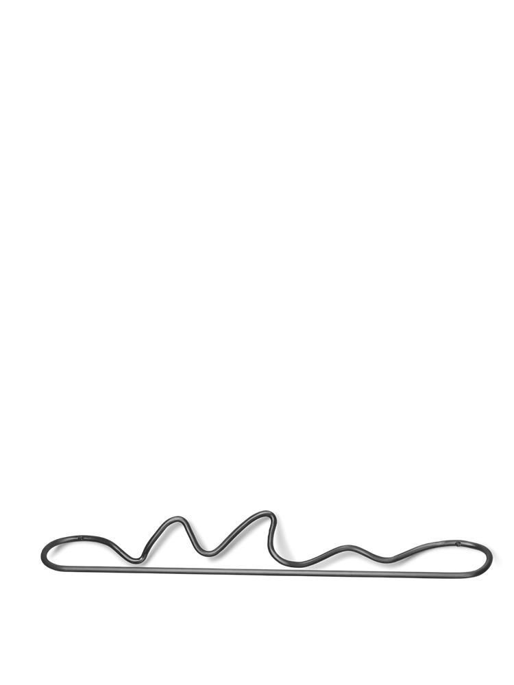 Ferm Living - Curvature Towel Hanger - Black Brass