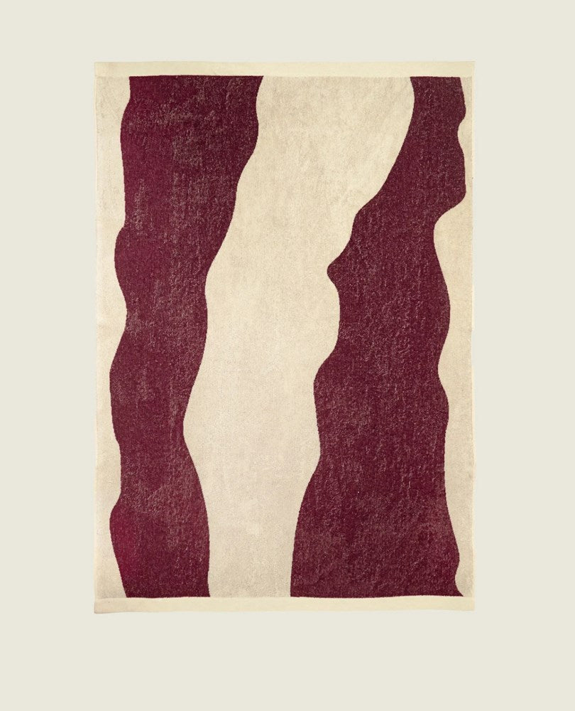 OAS Company - burgundy/Bone Towel