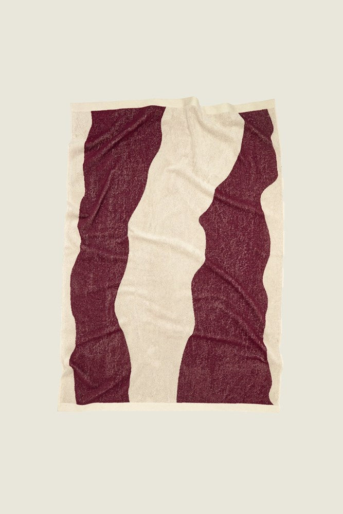 OAS Company - burgundy/Bone Towel