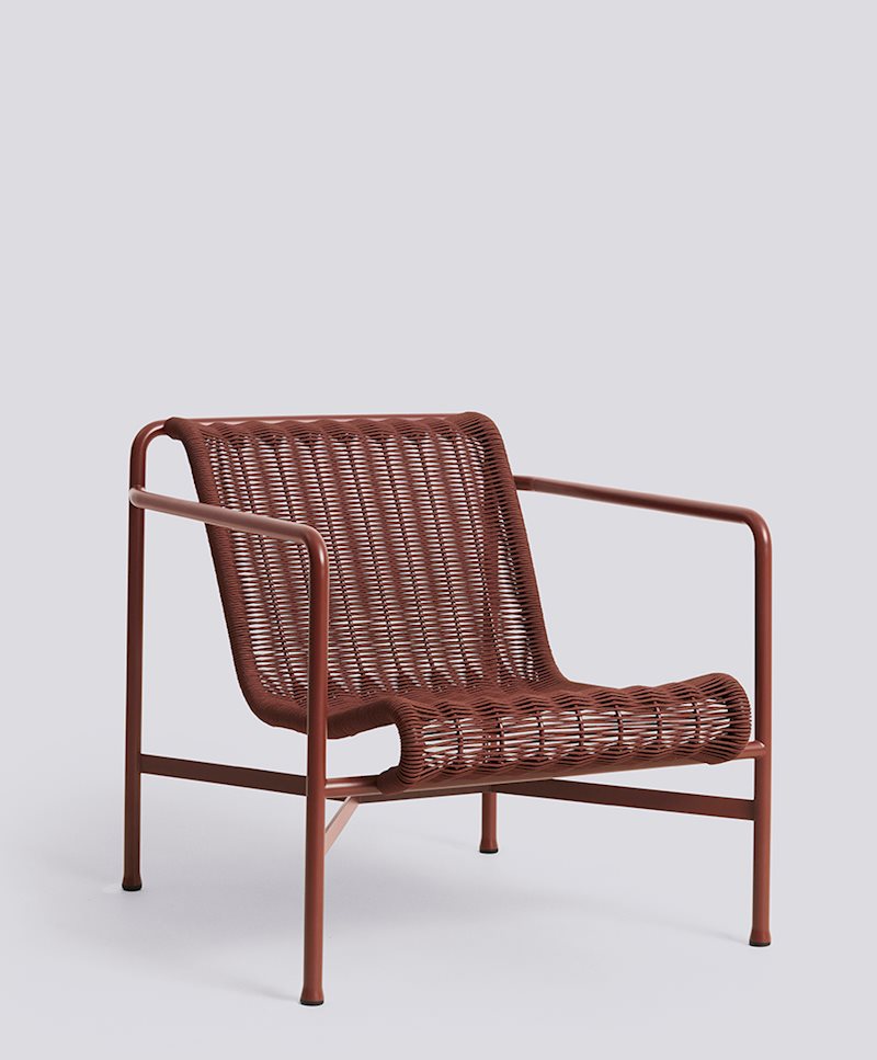 HAY - Palissade Cord Lounge Chair Low - Iron - PRE ORDER