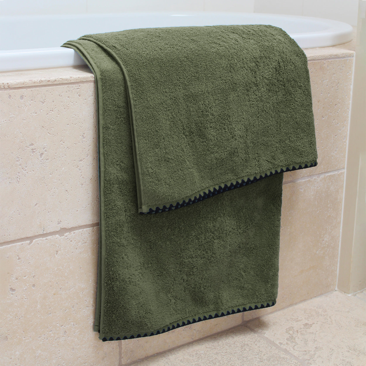 Issey Bath Towel 90x140cm - khaki
