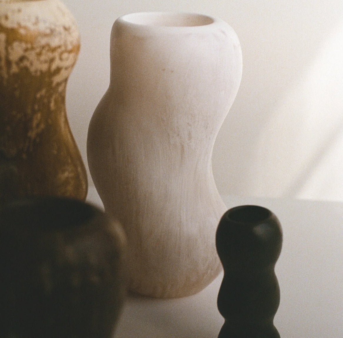 Dinosaur Designs - Large Valley Vase - chalk swirl