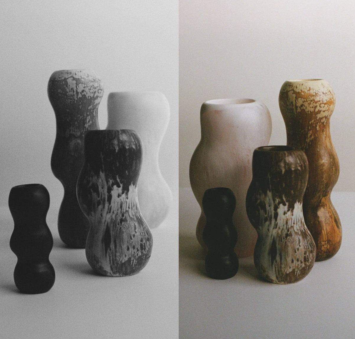 Dinosaur Designs -Medium Valley Vase - Chalk Swirl